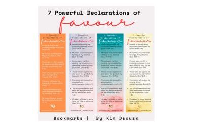 7 Declarations Of Favour + Bookmarks